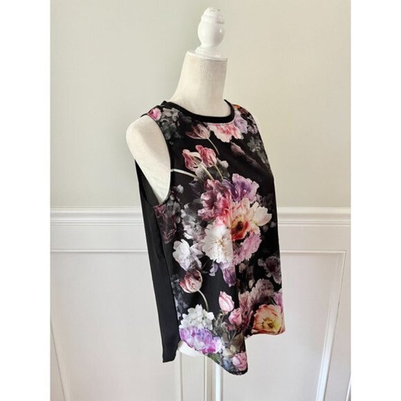 One Clothing Floral Tank Mesh Back M - Picture 2 of 4
